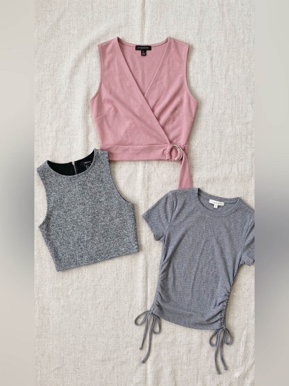 3 Pc Crop Tops Dynamite Forever 21 Kingston Grey Summer Basics Women’s S
